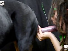 Mom Helps Daughter Fuck The Dog